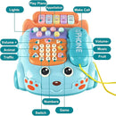 Baby Phone Toy,Baby Toy Phone Cartoon Baby Piano Music Light Toy Children Pretend PhoneToy Gift Game Boy Girl Early Education Gift Blue (18 M+) by TinyTreasures Baby Boutique