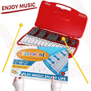 EASTROCK 25 Notes Glockenspiel Xylophone for Kids, Professional Music Teaching, Gifts by TinyTreasures Baby Boutique