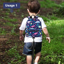Accmor Toddler Backpack Leash with Anti Lost Wrist Link, Cute Mini Child Walking Harnesses Keep Kids Close Back Pack Rope Tether Rein for Baby Boys (Navy Blue/Dinosaur) by TinyTreasures Baby Boutique