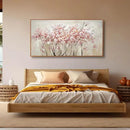 Pink Large Framed Canvas Wall Art Botanical Photo Canvas 29"x58" Artwork for Living Room Kitchen Women Room Decor for Bedroom by CozyNest Decor