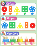 Montessori Toys for 1 2 Year Old Girl and Boy Birthday Gifts, Shape Sorter Wooden Toys for Toddlers Age 1-3 2-4, Learning Educational Sensory Stacking Toddler Puzzles by TinyTreasures Baby Boutique
