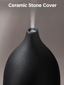InnoGear Oil Diffuser, 150ML Ceramic Diffuser for Essential Oils Handcrafted Aromatherapy Diffuser Ultrasonic Cool Mist Humidifier with 2 Mist Modes Waterless Auto Off for Room Office, Black by TinyTreasures Baby Boutique