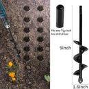 TCBWFY 4 Pack Garden Auger Spiral Drill Bits - 1.6"x9", 1.6"x16.5", 3"x16.5", 3"x12" - Heavy Duty Steel - Corrosion Resistant - Perfect for Post Holes, Earth & Lawn Augering,Planting Bulbs&Trees by GreenHaven Gardens