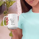 Sloth Ceramic Mug Cup Gift For Sloths Lover Boyfriend Girlfriend Birthday Christmas, Personalized Animal White Accent Tea Cup 11 15 Oz, Custom Name Sloths Coffee Mug Gift For Family Friends Besties by TinyTreasures Baby Boutique