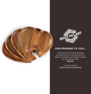 PICNIC TIME Toscana Heart-Shaped Wine Appetizer Trays by CozyNest Decor