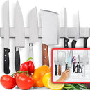 HMmagnets Premium 17 Inch Stainless Steel Magnetic Knife Holder For Wall - Professional Magnetic Knife Strip - Space-Saving Knife Rack/Knife Bar With Powerful Magnetic Pull Force (Upgraded Version) by CozyNest Decor