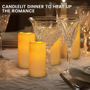 Large Outdoor Waterproof Flameless Candles with Remote Control,D3'' x H5.5'' Battery Operated Flickering LED Pillar Candle Plastic for Outdoor/Indoor Decoration Wedding, Party, Birthday (2PACK) by GreenHaven Gardens