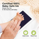 4-Pack Inkless Baby Hand and Footprint Kit - Mess Free Ink Pad for Newborn Keepsake, Dog Nose & Paw Print Kit, Clean Touch Ink Pad for Baby Hand & Footprints, Ideal New Mom Gifts (Twilight, L) by TinyTreasures Baby Boutique