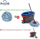 BonusLife 3-Pack Mop Head for O-Ceda RinseClean Spin Mop Refill 2-Tank System Only Easy Cleaning Microfiber Replacement by CozyNest Decor