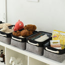 Fabric Storage Cubes - Closet Storage Bins Storage Baskets for Organizing with Handles Organization and Storage 11.8 (L) x 7.8 (W) x 5.2 (H) inches by TinyTreasures Baby Boutique