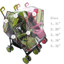 Aligle Twin Stroller Raincoat Universal Size Side by Side Stroller Weather Shield, Baby Rain Cover/Wind Shield by TinyTreasures Baby Boutique