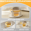 Baby Bath Seat 6 Months & up, Bath Seat for Baby, Infant Bath Seat with Suction Cups, Non-Slip, Detachable,Yellow by TinyTreasures Baby Boutique