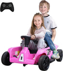 TOBBI 24V 2 Seater Kids Go Kart Ride On Toy Car, Battery Powered Electric Vehicles with Parent Remote/Trunk/Soft Start/Safety Belt/Music/Max Load 198 LBS for Toddlers 3-8 Years by TinyTreasures Baby Boutique