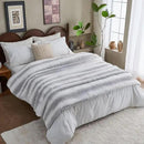 Luxury Faux Fur Blanket - Soft Warm Plush Blankets for Couch Sofa Bed, Fluffy Thick Throws for Bedroom, Office, Living Room, Decorative Reversible, Not Easy to shed- 50"x60", Grey/White by CozyNest Decor