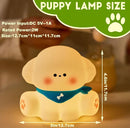 DREAMING MY DREAM Puppy Night Light for Kids Lamp,Soft Silicone Nursery Light for Baby Room and Toddler Toy,Portable Dimmable Rechargeable Animal Lights for Girls and Boys by TinyTreasures Baby Boutique