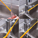 Silicone Straw Brush 4 Pack - (2 Small, 2 Wide) - 10 Inch Reusable Straw Cleaner, Pipe Cleaner, Glass and Detailing Tool (Charcoal) by TinyTreasures Baby Boutique