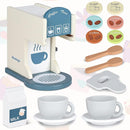 Play Kitchen Accessories Kids Wooden Coffee Maker Toy Espresso Machine Toddler Toy Kitchen Sets for Girls and Boys (Coffee Maker) (White) by TinyTreasures Baby Boutique