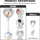 Memorial Gifts for Loss of Loved One, Sympathy Gifts Personalized Memorial Picture Frame Ornament - SunCatcher Crystal Ball, Rainbow Bereavement Gift Ideas for Loss of Mom, Dad, Friend by GreenHaven Gardens