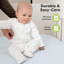 KeaBabies 2-Pack Organic Crib Sheets for Boys, Girls - 52x28 Fitted Crib Mattress Sheet Neutral, Breathable Jersey Cotton Cover for Baby Bed, Toddler Mattress, Soft & Cute Prints (Hazy) by TinyTreasures Baby Boutique