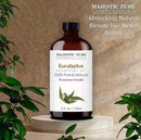 Majestic Pure Eucalyptus Essential Oil with Glass Dropper - 4 Fl Oz Pack of 2-100% Pure and Natural Eucalyptus Oil - Premium Grade Essential Oils for Diffuser, Aromatherapy, Soap and Candle Making by CozyNest Decor