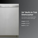 Kenmore 22-14625 24" Built-In Dishwasher - Quiet Tub with TurboDry, Leak, & SmartWash Soil Detection - 15 Place Settings - 49 DBA - ENERGY STAR Certified - Fingerprint Resistant Stainless Steel by TinyTreasures Baby Boutique