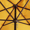 EliteShade USA 10-Year-Non-Fading 6.5x10Ft Rectangular Market Umbrella Patio Umbrella Outdoor Table Umbrella with Ventilation, Sunflower Yellow by GreenHaven Gardens