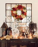 Fall Wreaths for Front Door, 24 inch Autumn Wreath with Hydrangeas Berries Large Fall Door Wreath Artificial Hydrangea Flowers Wreaths Autumn Decorations for Farmhouse Thanksgiving Harvest Door Wall by CozyNest Decor
