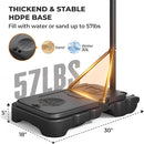 Kids Basketball Hoop, 3.6-7 FT Height Easy Adjustable, Portable Basketball Hoop Outdoor Indoor for Kids/Teens/Youth, 30" Backboard by TinyTreasures Baby Boutique