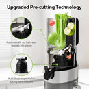 Aeitto Cold Press Juicer, Juicer Machines with 4.9" Large Feed Chute, Fits Whole Vegetables and Fruits, Professional Juice Maker, Easy to Clean, High Juice Yield, Easy to Assemble,Grey by CozyNest Decor