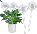 Clear Rainbow Glass Plant Automatic Watering Bulb, 4pcs Garden Flower Self Watering Planter Inserts, Automatic Plant Waterer System Set Self Watering Spikes to Support Plant Health by GreenHaven Gardens
