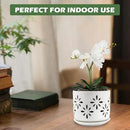 EFISPSS Orchid Pot-5+6 Inch,Ceramic Drainage Orchid Pots with Holes, Enhance Good Ventilation and Drainage,Orchid Pots Indoor/Outdoor Plants or Repotting by GreenHaven Gardens