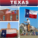 Texas Flag 8x12 ft Deluxe Super Tough Series, Heavy Duty Spun Polyester, All Weather TX Flag High Wind with Embroidered Stars, 4 Brass Grommets, Sewn Stripes, Durable Texas Flags Outdoor Outside by GreenHaven Gardens