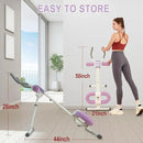 Ab Workout Equipment Abdominal Trainer, Adjustable Ab Machine at Home Gym, Foldable Abdominal Exercise Machine, Core & Ab Trainer Machine for Stomach Workout with LCD Monitor by CozyNest Decor