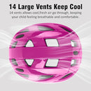 Kids Bike Helmet,2 Sizes Adjustable for Youth Child Boys & Girls Ages 3-5-8-14,Ventilation and Multi-Sport for Bicycle Scooter Skate by TinyTreasures Baby Boutique