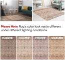 Keen Home Design 10x14 Rug - Machine Washable Area Rug with Non-Slip Backing, Ideal for Living Room, Dining Room, Bedroom - Vintage, Easy Clean, Durable, Low Pile Rug - (9'7" x 14') by CozyNest Decor