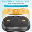 AXV Vibration Plate Exercise Machine Whole Body Workout Portable Mini Vibrate Fitness Platform Lymphatic Drainage Machine for Weight Loss Shaping Toning Wellness Home Gyms Workout (Mini) by CozyNest Decor