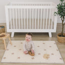 Bubba Bear Baby Play Mat, Thick Foam Stars Design, Foldable Waterproof Mat for Crawling, Padded (47 x 35 Inches) by TinyTreasures Baby Boutique