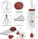Large Aluminium Wind Chimes Outside, Soothing Melodic Memorial Sympathy Wind Chime, Suitable Outdoor Garden Decor, Gift for Mom Women Neighbors (Silver Wind Chimes-36) by CozyNest Decor