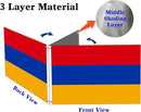 Double Sided Armenia Flag 4x6FT Armenian National Polyester Flag With 2 Grommets For Patriotic Armenian Themed Festival Events Party Decoration(Armenia, 4x6FT-3ply) by GreenHaven Gardens