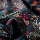 ABREEZE Luxury Vintage Black Duvet Cover Sets Damask Paisley Bedding Set Retro 100% Brushed Cotton Zipper Closure Bedding Collection Queen Size by CozyNest Decor