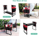 TomCare Garden Kneeler Seat Garden Bench Garden Stools Foldable Stool with Tool Bag Pouch EVA Foam Pad Outdoor Portable Kneeler Christmas Gardening Gifts for Women Men,Large 21.65"x10.62"x18.89",Black by GreenHaven Gardens