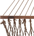 Hatteras Hammocks Deluxe Antique Brown DuraCord Rope Hammock – 13 ft. x 60 in., 2-Person, 450 lb Capacity, Cumaru Spreader Bar, Zinc-Plated Hardware – Handcrafted in The USA by GreenHaven Gardens