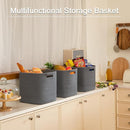 OIAHOMY Storage Cubes 11 Inch Storage Bins-3 Pack, Cotton Rope Woven Baskets for Organizing, Square Baskets for Shelves Organizer, Classroom, Toy Basket, DarK Grey by TinyTreasures Baby Boutique
