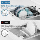GSlife Expandable in Sink Small Dish Drying Rack - Stainless Steel Capacity Adjustable Over The Sink Dish Rack with Utensil Holder, 11.9“-16.7” L x 9" W x 5.7" H, Silver by CozyNest Decor