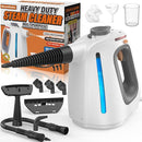 Heavy Duty Handheld Steam Cleaner for Cleaning with Lockable Steam Button&11pcs Accessories, Unlimited Water Addition for Continuous Steaming, Multi-Purpose Steamer for Cleaning Car, Grout (grey) by TinyTreasures Baby Boutique