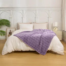 YUSOKI Luxury 3D Bubble Throw Blanket 2lb,All Ages,Home Decoration, (Lilac Purple,50 * 60inches) by CozyNest Decor
