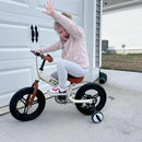 Balance Bike 2 in 1 with Pedals Brake Training Wheels Kickstand Pneumatic tyre,for Kids 2-7 Years Old,Kids Bike 12 14 16 inch by TinyTreasures Baby Boutique