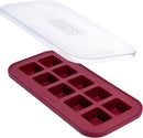 Souper Cubes 2 Tbsp. Silicone Freezer Molds - Perfect for Storing Garlic, Herbs, Ginger, Pesto, Tomato Paste, Lemon Juice, Purees and More - Silicone Baby Food Freezer Tray - Cranberry – 1-Pack by TinyTreasures Baby Boutique