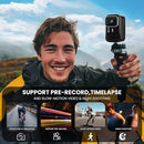 asika 4K Ultra HD Action Camera with Touch Screen-Waterproof Sports Camera,6-Axis Gyro Stabilization,145° Wide-Angle,Loop Recording for Vlogging,Cycling,Motorcycle(Supports Time-Lapse/Pre-Record) by TinyTreasures Baby Boutique