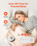 VEVOR Sound Machine, 21 Soothing Sleep Sounds, 3-in-1 Portable and Hangable White Noise Sound Machine with Auto-Off Timer, Soft Ring Light and Memory Function, for Baby, Adults, Home, Office & Travel by TinyTreasures Baby Boutique